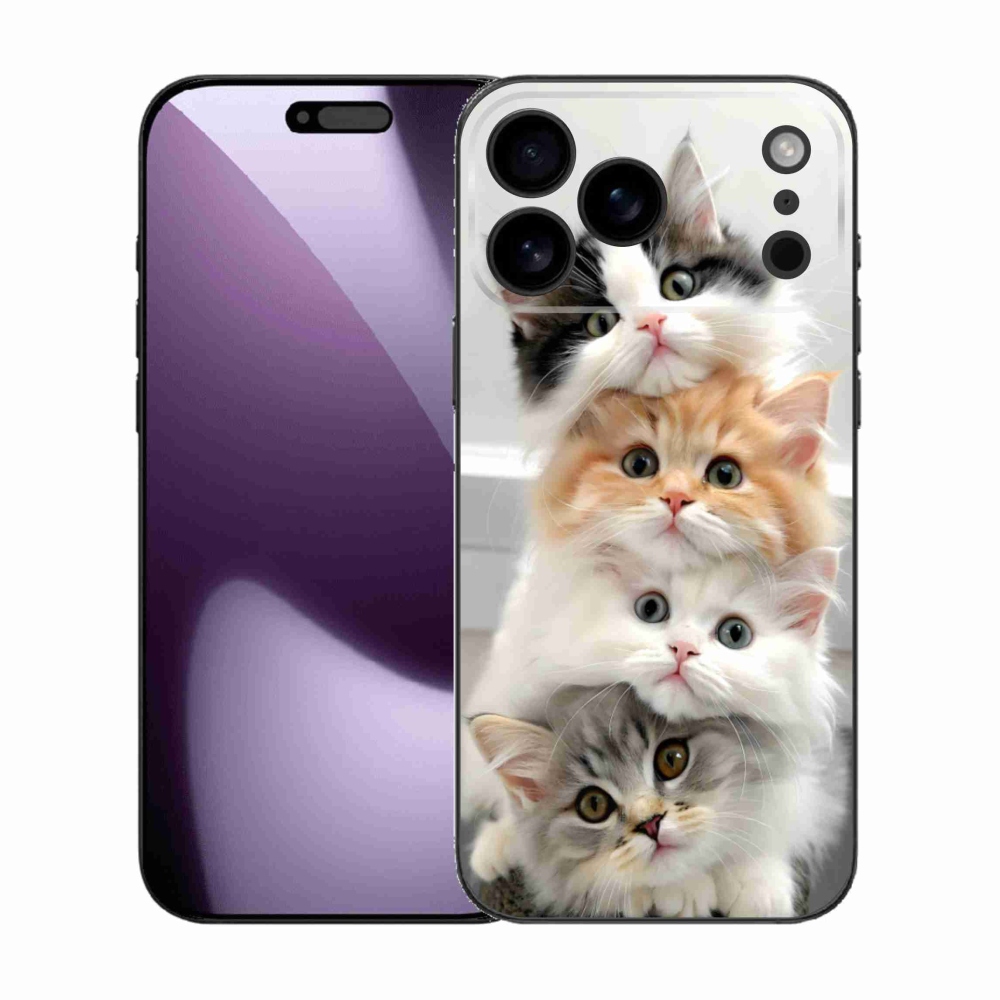 Gélový kryt mmCase na iPhone 17 Pro Max - mačacia partia