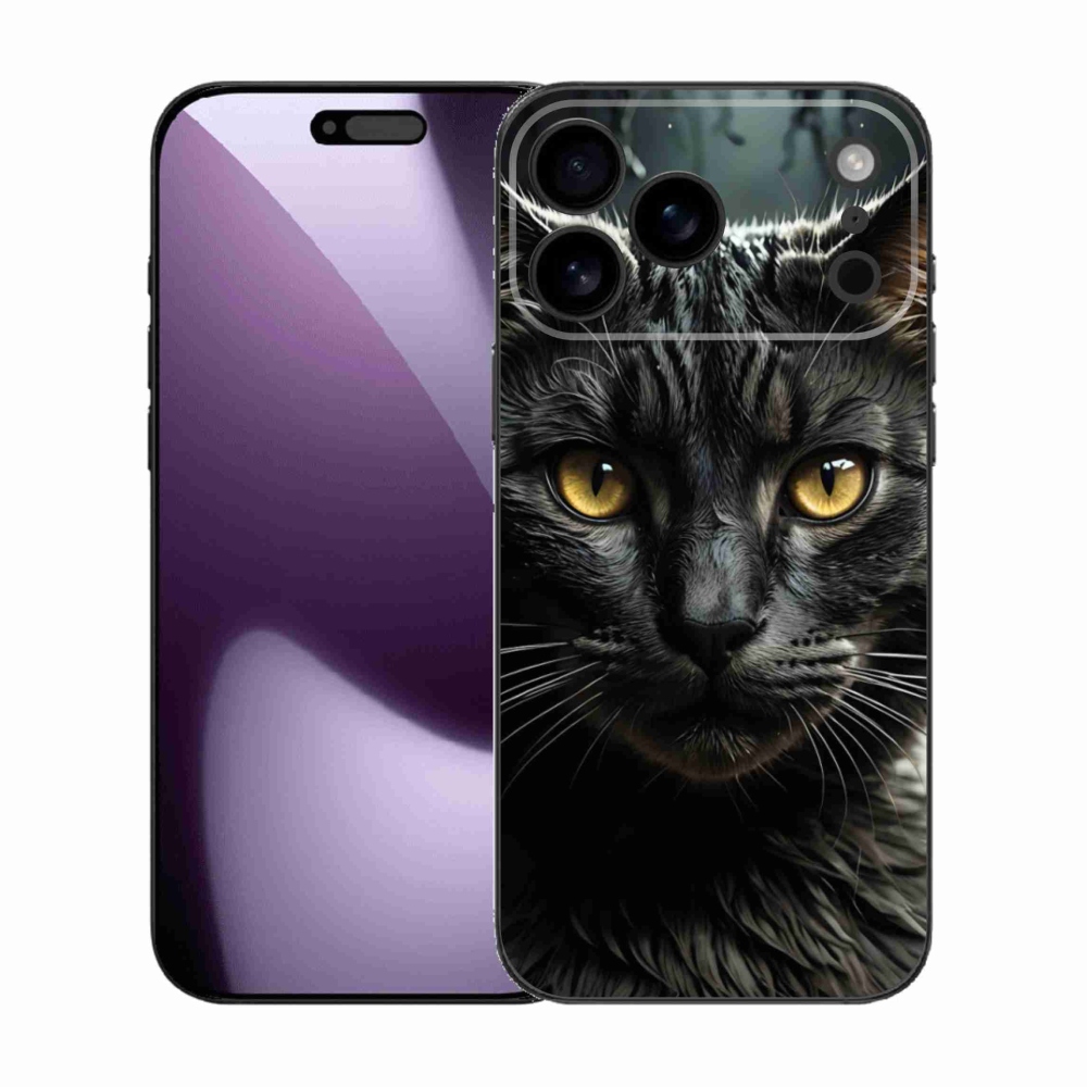 Gélový kryt mmCase na iPhone 17 Pro Max - mačacie pohľad 3