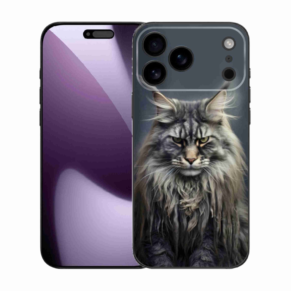 Gélový kryt mmCase na iPhone 17 Pro Max - mačacie pohľad 4