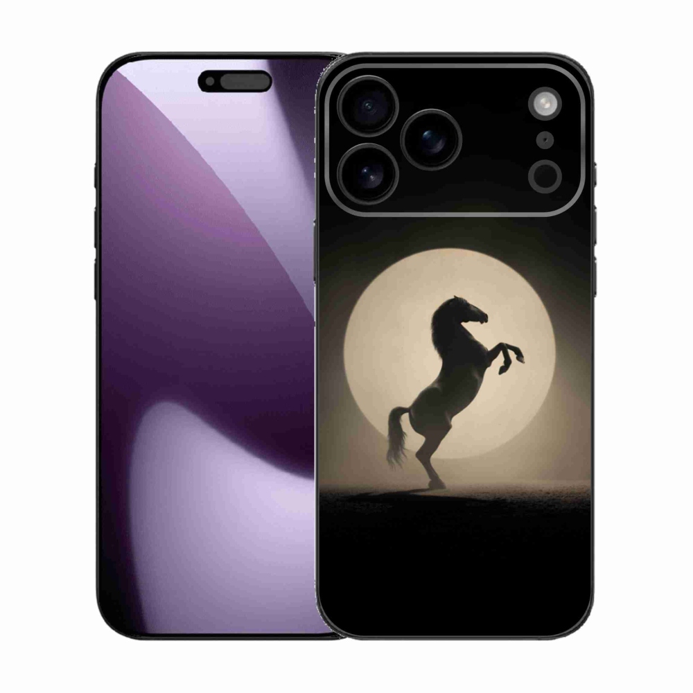 Gélový kryt mmCase na iPhone 17 Pro Max - kôň v siluete