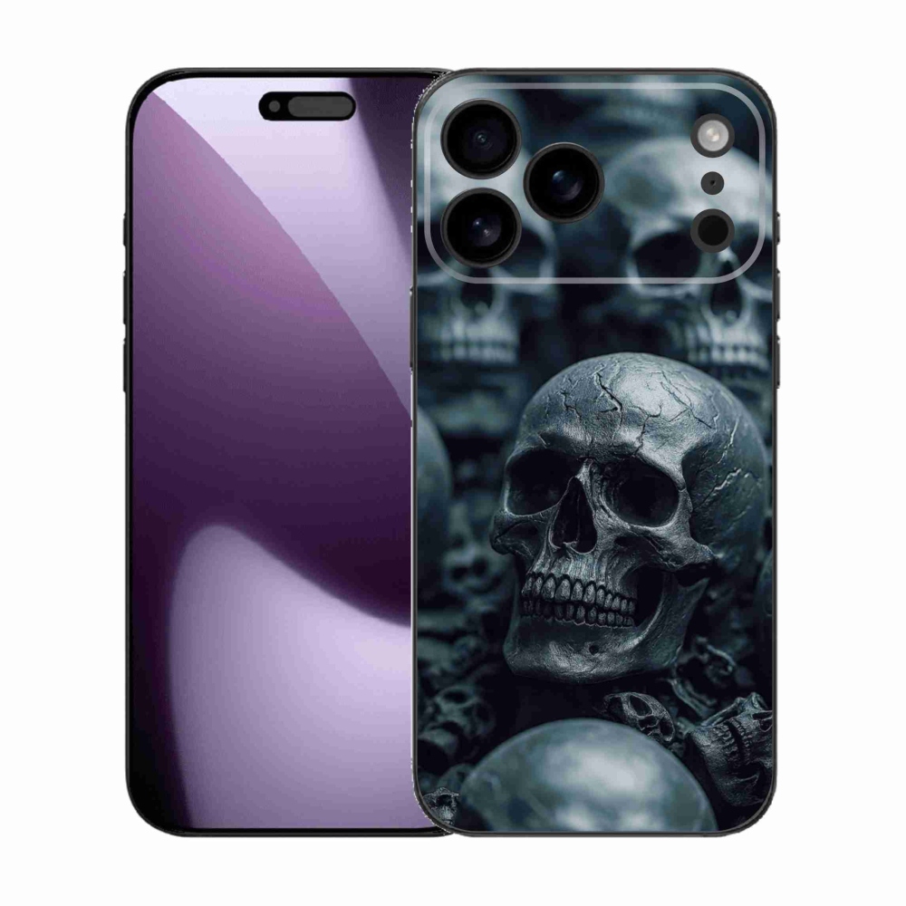 Gélový kryt mmCase na iPhone 17 Pro Max - lebka 2