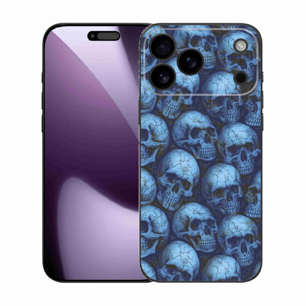Gélový kryt mmCase na iPhone 17 Pro Max - lebky