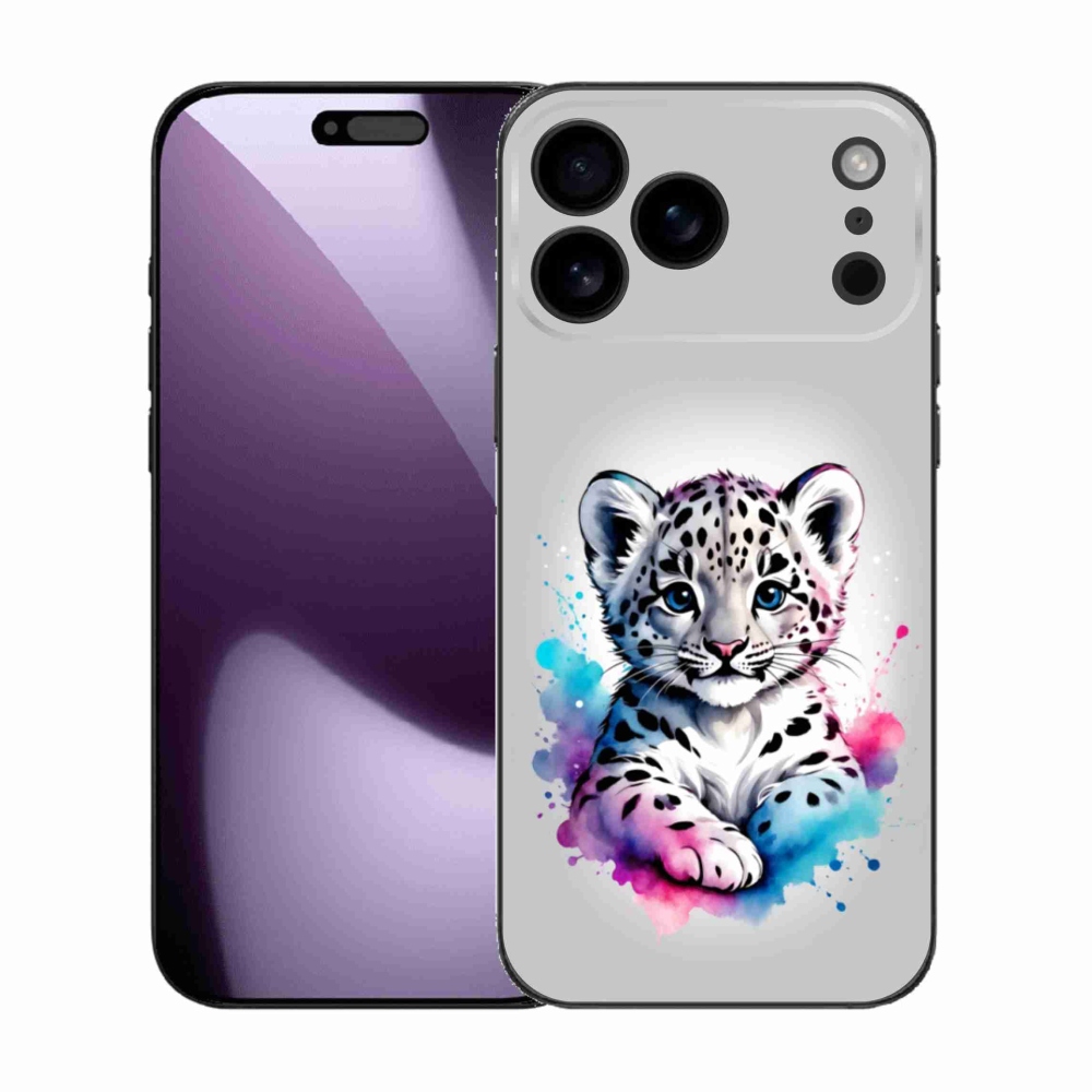 Gélový kryt mmCase na iPhone 17 Pro Max - leopardej mláďa