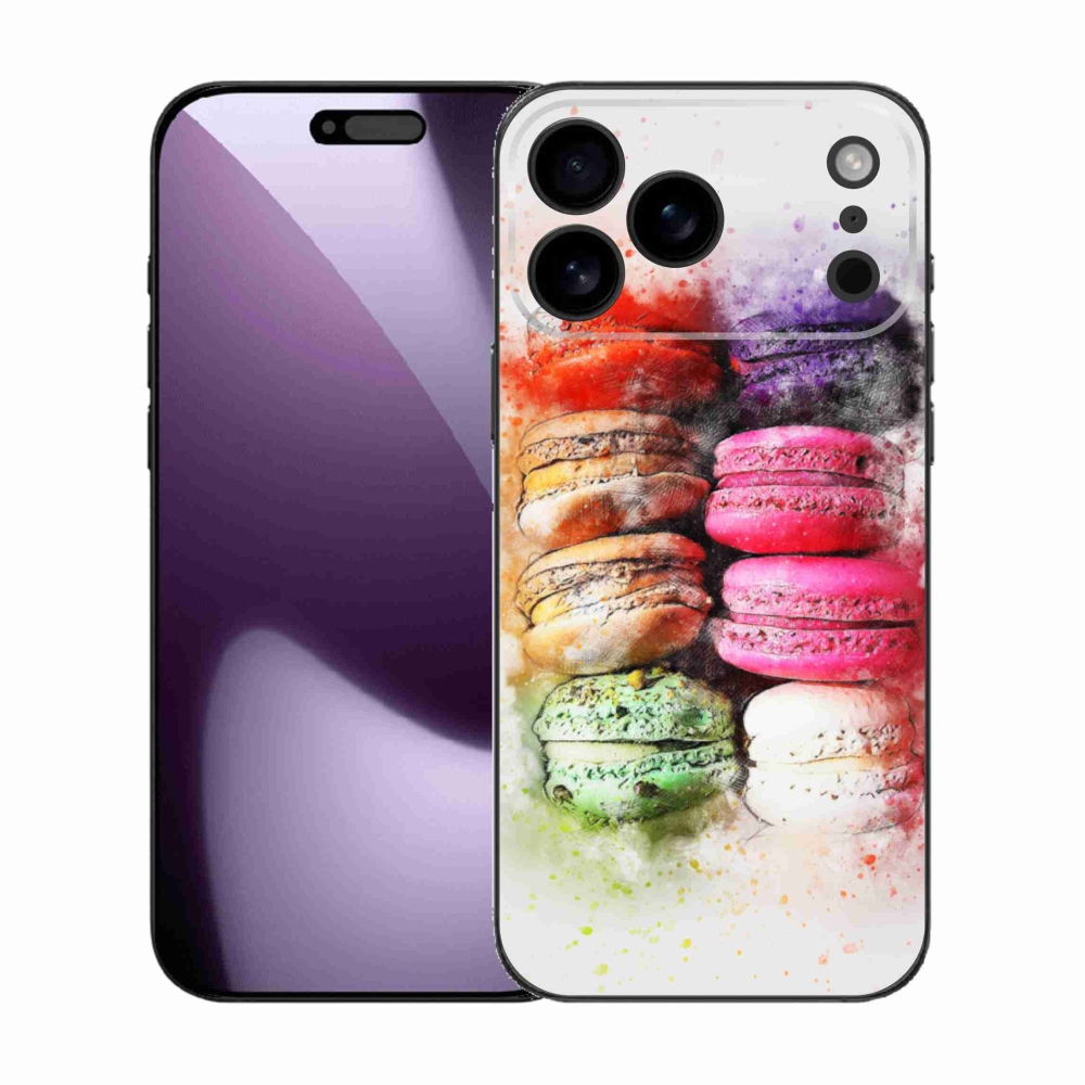 Gélový kryt mmCase na iPhone 17 Pro Max - makrónky