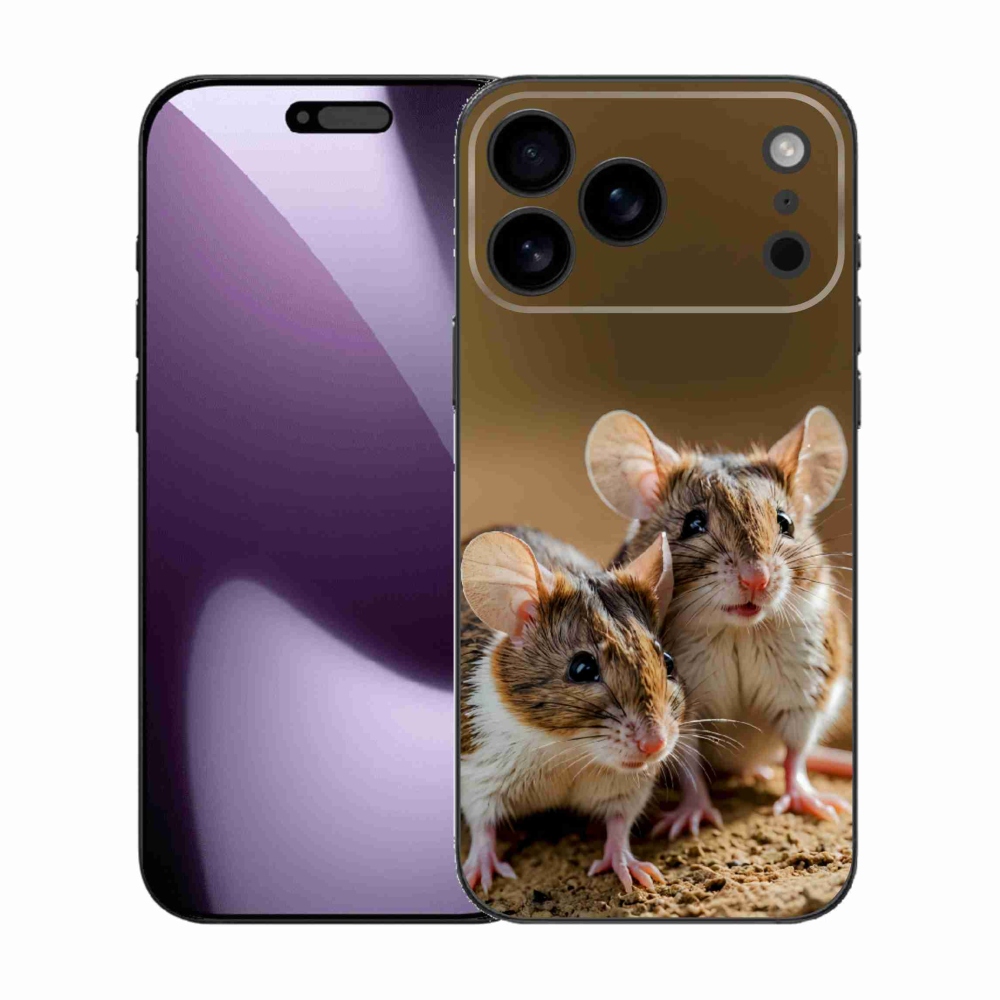 Gélový kryt mmCase na iPhone 17 Pro Max - myší duo