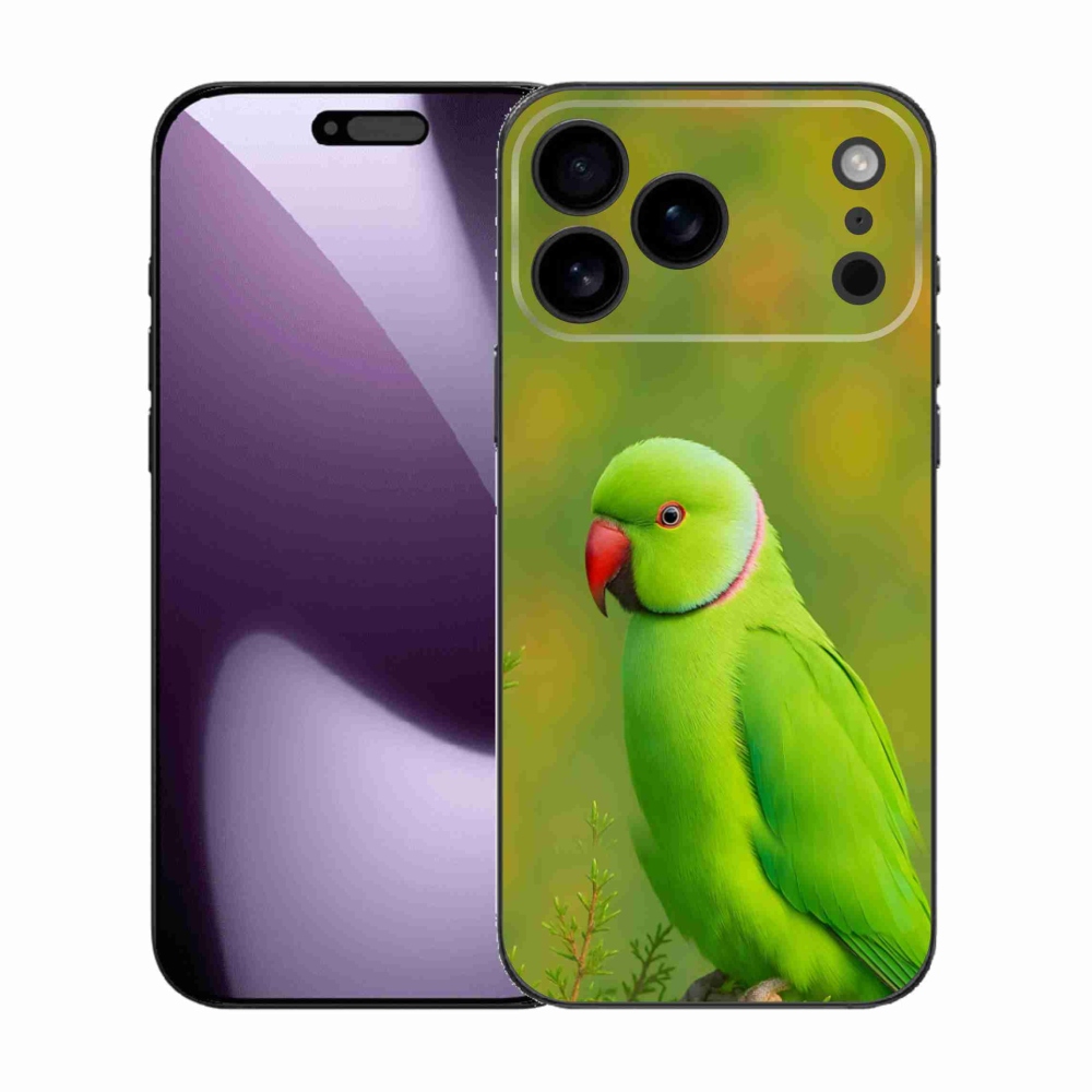 Gélový kryt mmCase na iPhone 17 Pro Max - papagáj alexander 2