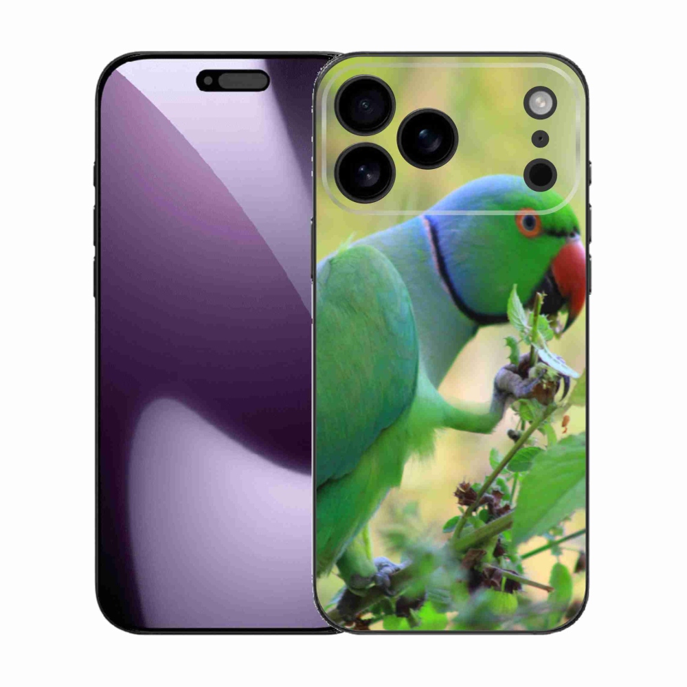 Gélový kryt mmCase na iPhone 17 Pro Max - papagáj Alexandr