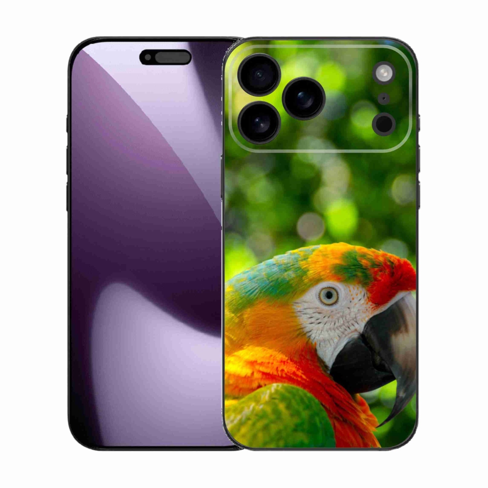 Gélový kryt mmCase na iPhone 17 Pro Max - papagáj ara 3