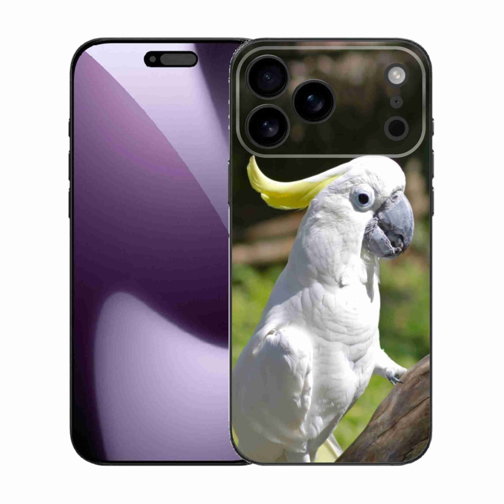 Gélový kryt mmCase na iPhone 17 Pro Max - papagáj kakadu 2