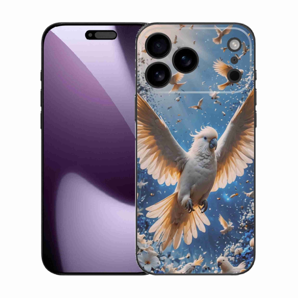 Gélový kryt mmCase na iPhone 17 Pro Max - papagáj kakadu