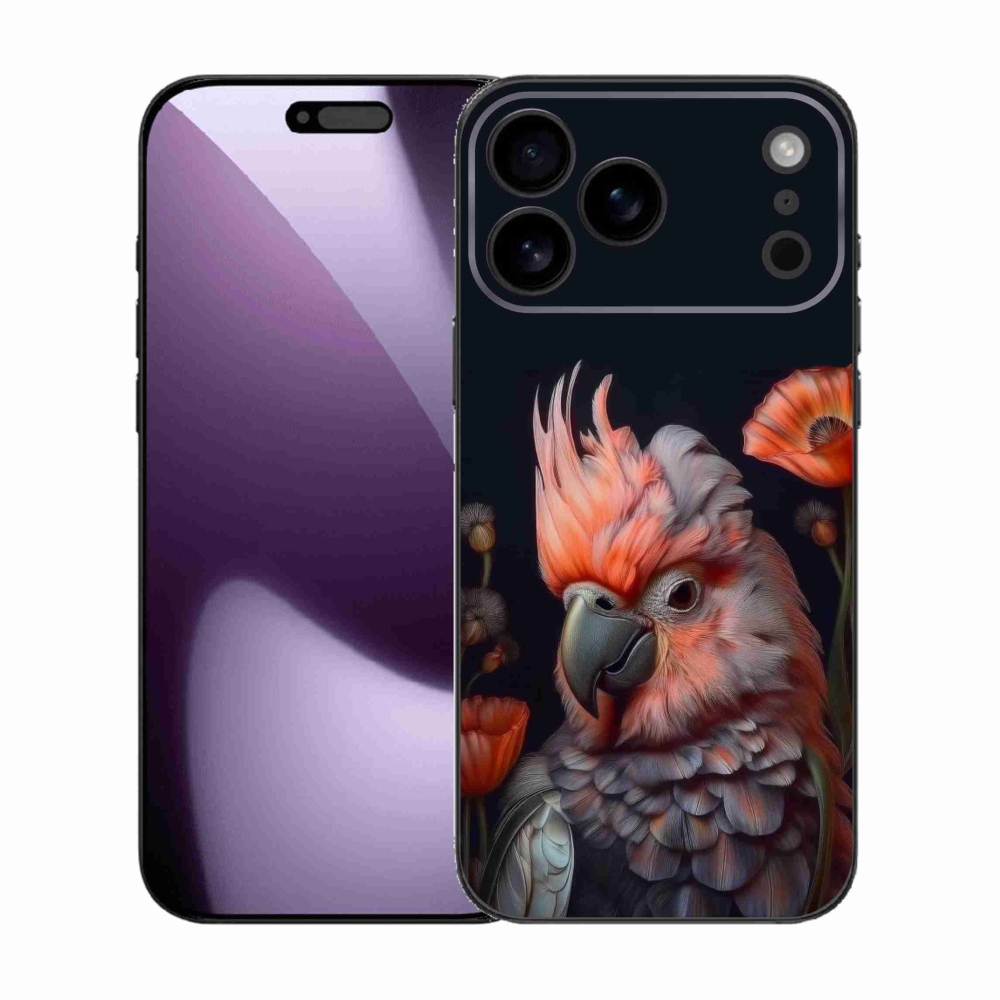 Gélový kryt mmCase na iPhone 17 Pro Max - papagáj kakadu vo farbách