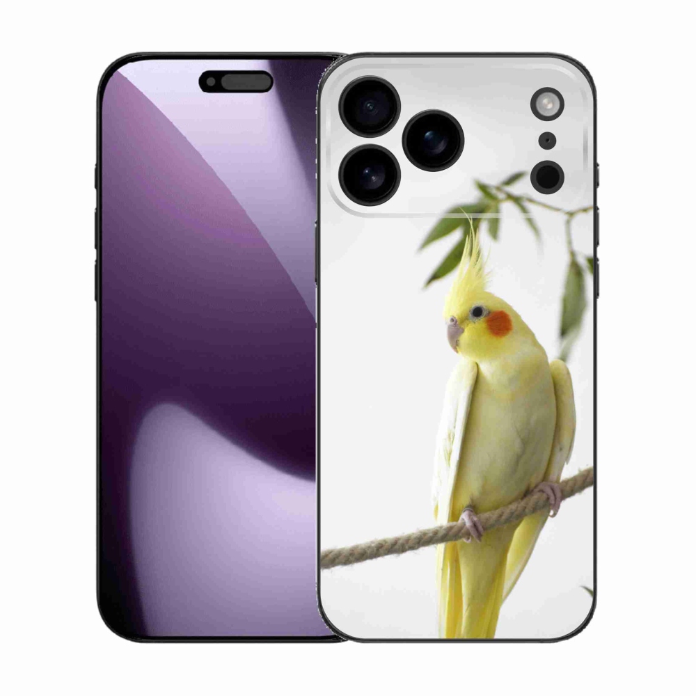 Gélový kryt mmCase na iPhone 17 Pro Max - papagáj korela chocholatá