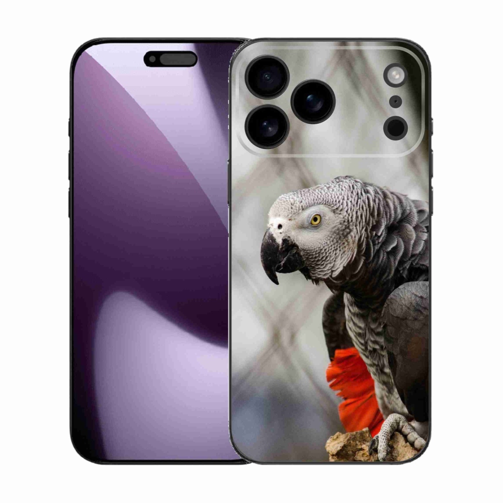 Gélový kryt mmCase na iPhone 17 Pro Max - papagáj žako 3