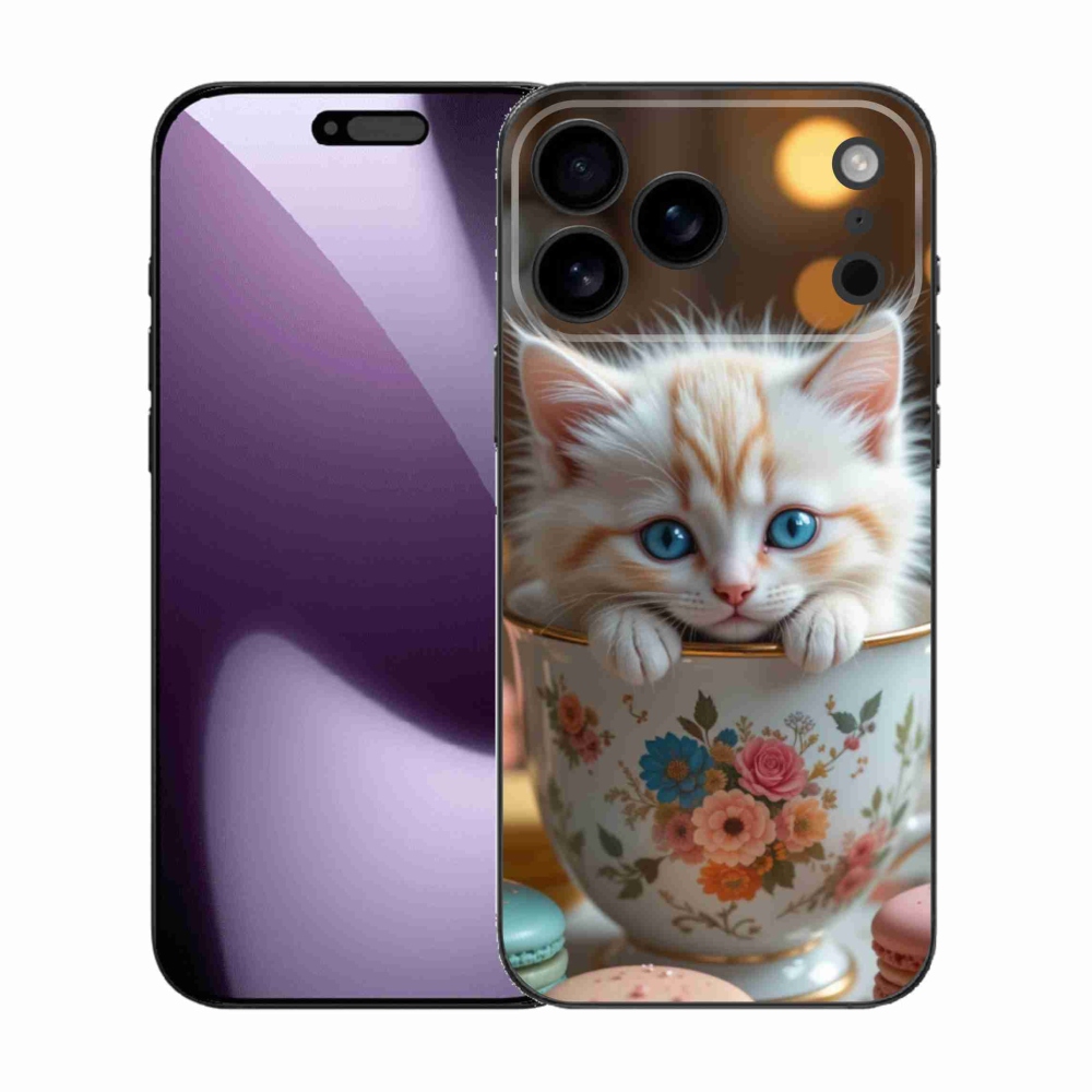 Gélový kryt mmCase na iPhone 17 Pro Max - roztomilé mačiatko 6