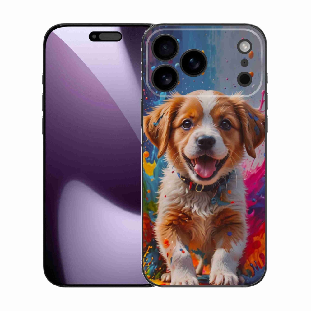 Gélový kryt mmCase na iPhone 17 Pro Max - roztomilé šteňa 3