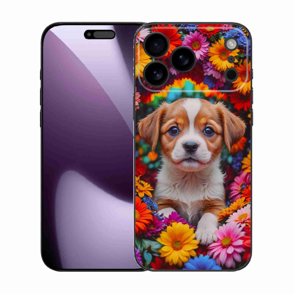 Gélový kryt mmCase na iPhone 17 Pro Max - roztomilé šteňa