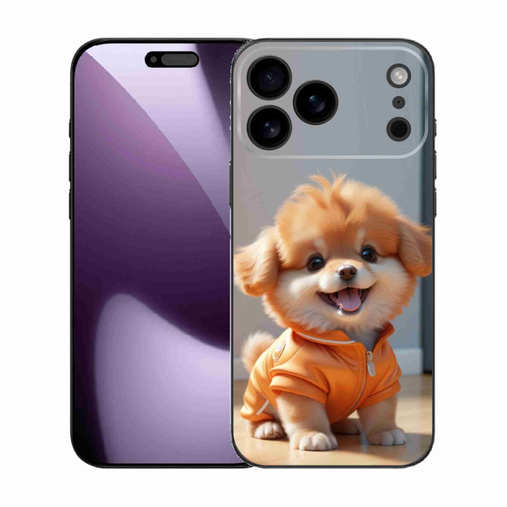 Gélový kryt mmCase na iPhone 17 Pro Max - roztomilý pomeranian v mikine