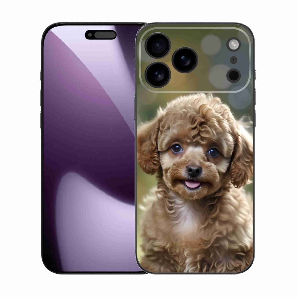 Gélový kryt mmCase na iPhone 17 Pro Max - roztomilý pudel