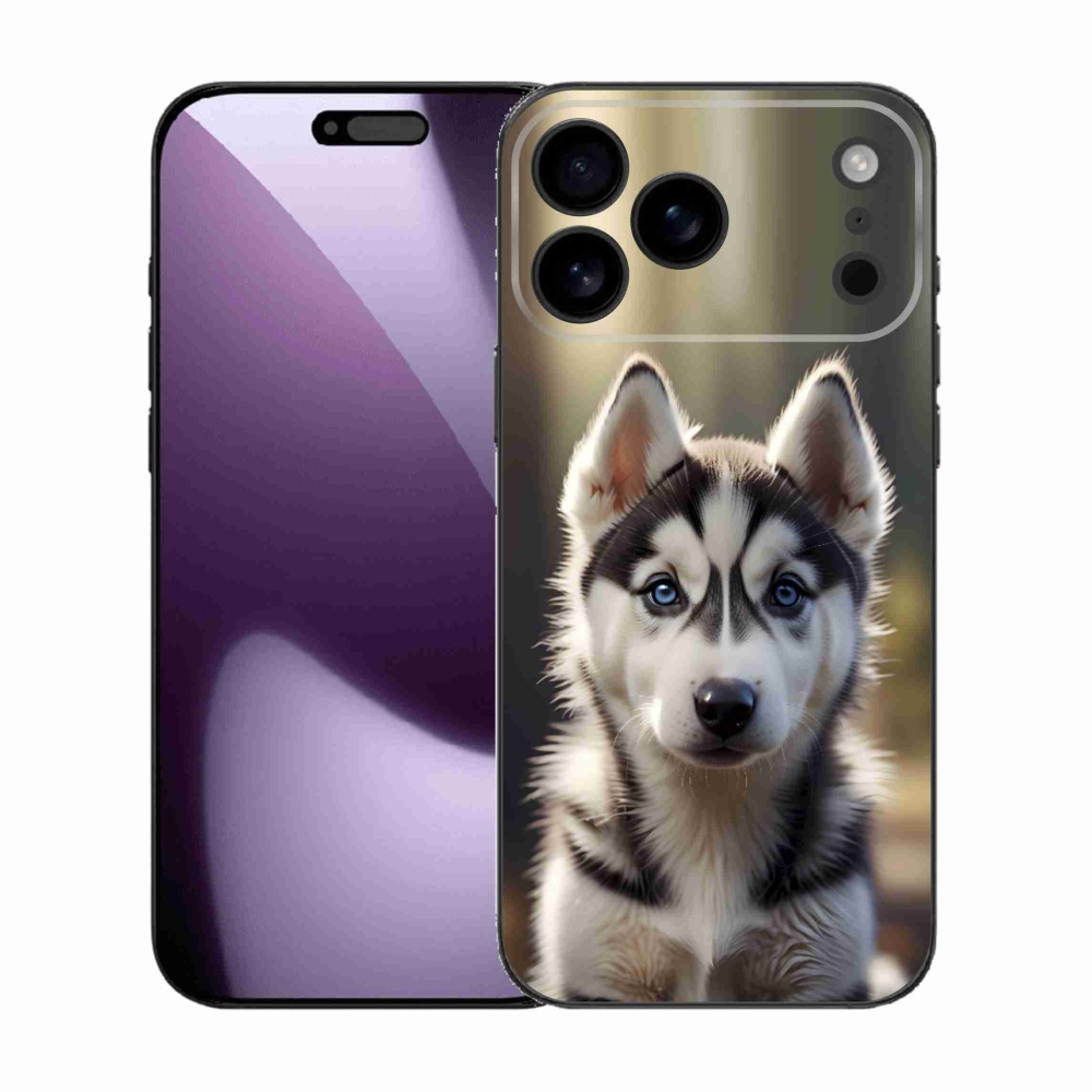 Gélový kryt mmCase na iPhone 17 Pro Max - roztomilý sibírsky husky