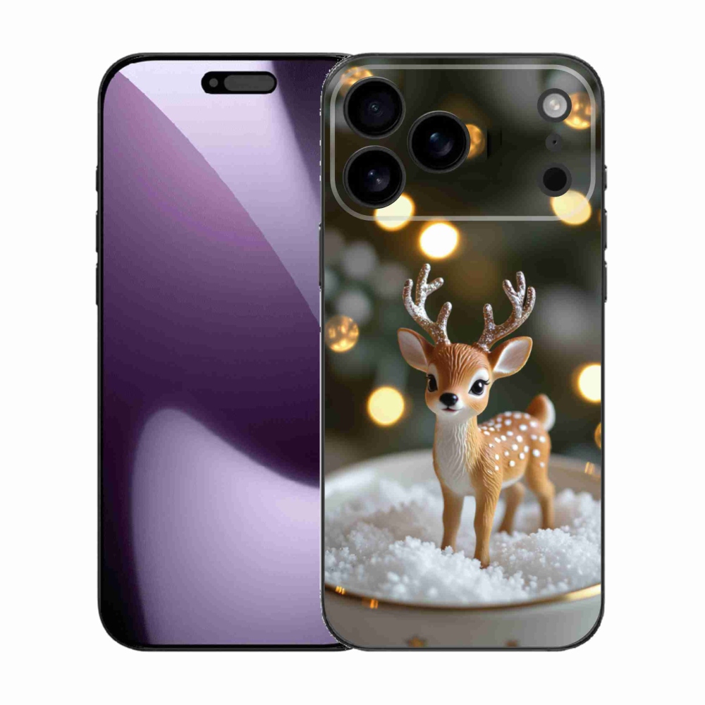 Gélový kryt mmCase na iPhone 17 Pro Max - roztomilý vianočný jeleň