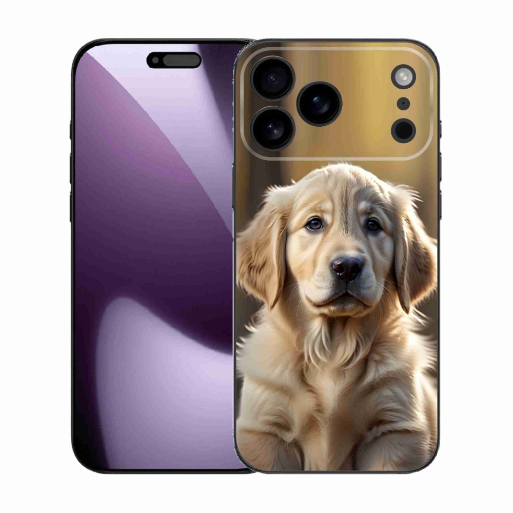 Gélový kryt mmCase na iPhone 17 Pro Max - roztomilý zlatý retriever