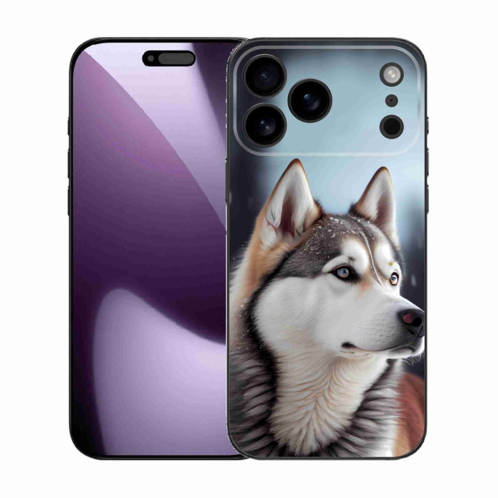 Gélový kryt mmCase na iPhone 17 Pro Max - sibírsky husky