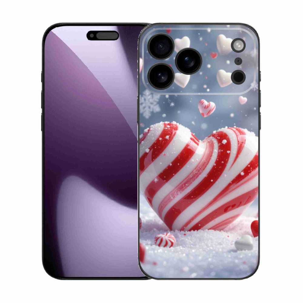 Gélový kryt mmCase na iPhone 17 Pro Max - sladké srdce