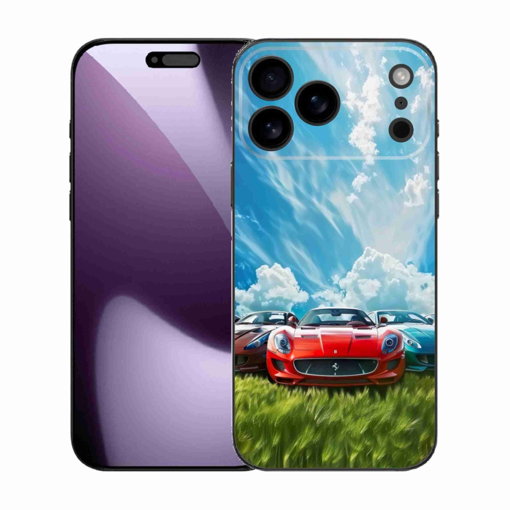 Gélový kryt mmCase na iPhone 17 Pro Max - športové vozidlá
