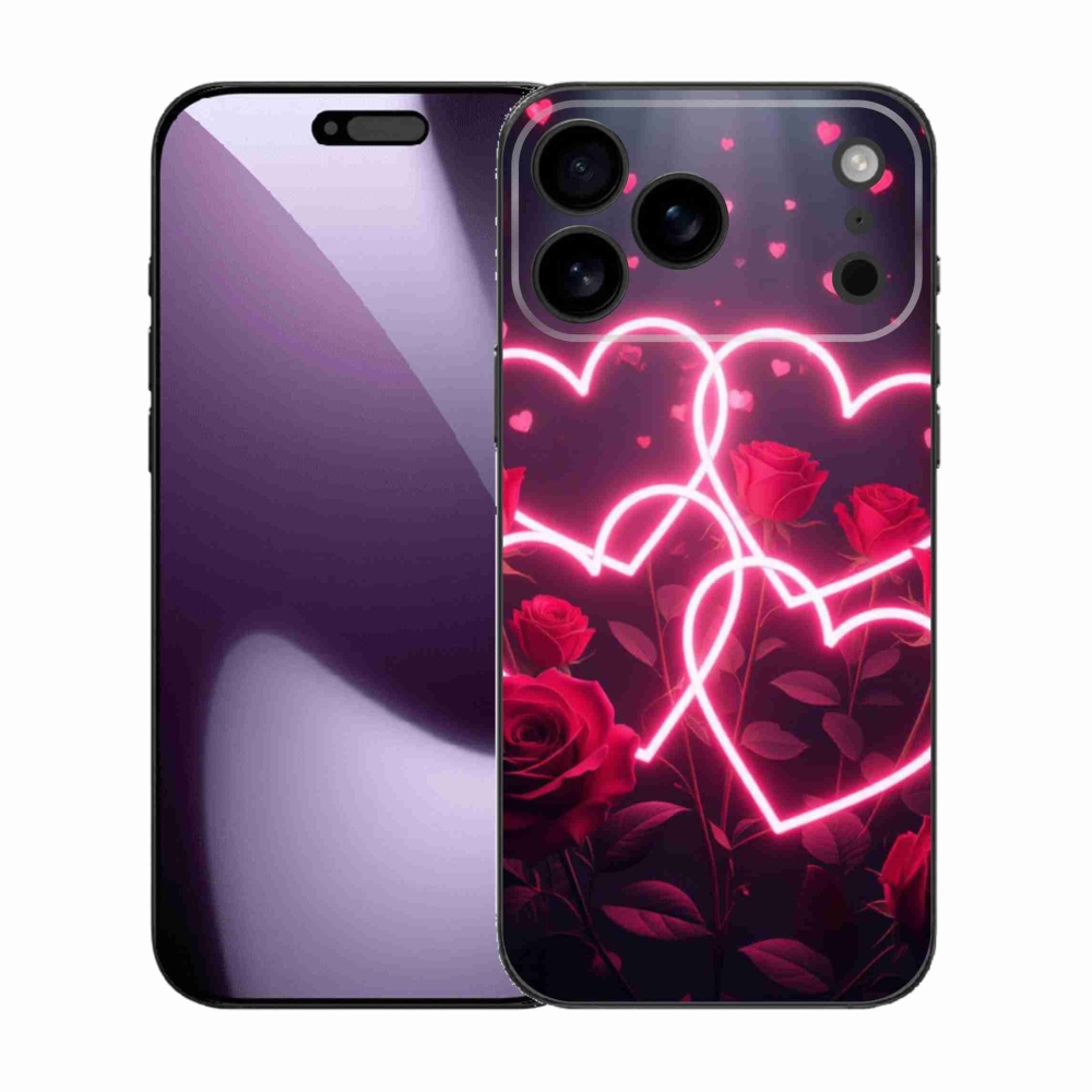 Gélový kryt mmCase na iPhone 17 Pro Max - srdce lásky