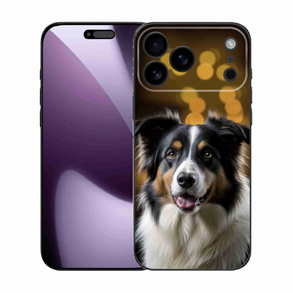 Gélový kryt mmCase na iPhone 17 Pro Max - usmievavý austrálsky ovčiak