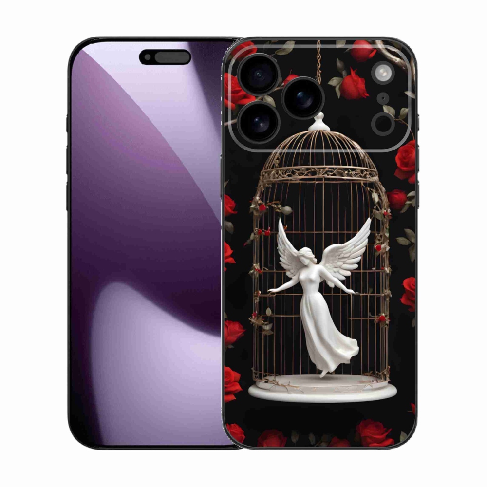 Gélový kryt mmCase na iPhone 17 Pro Max - uväznený anjel