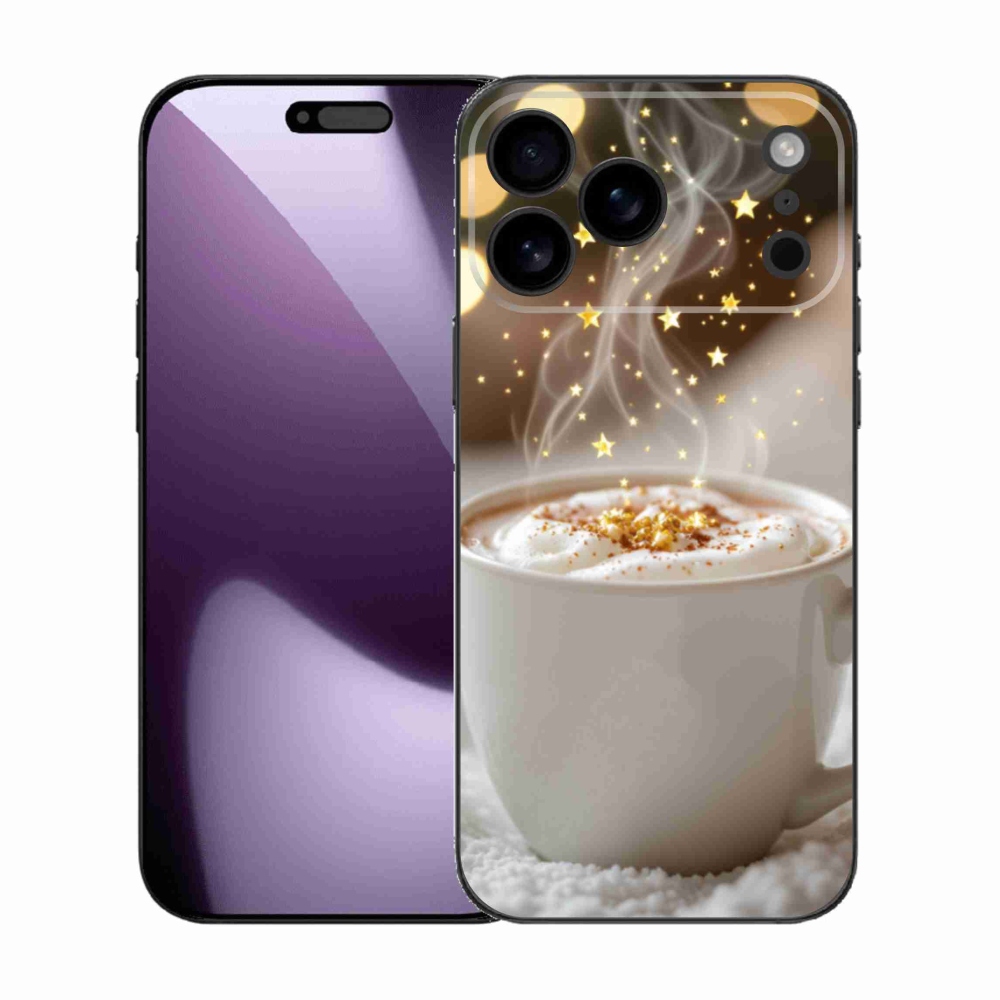 Gélový kryt mmCase na iPhone 17 Pro Max - vianočný horúci nápoj