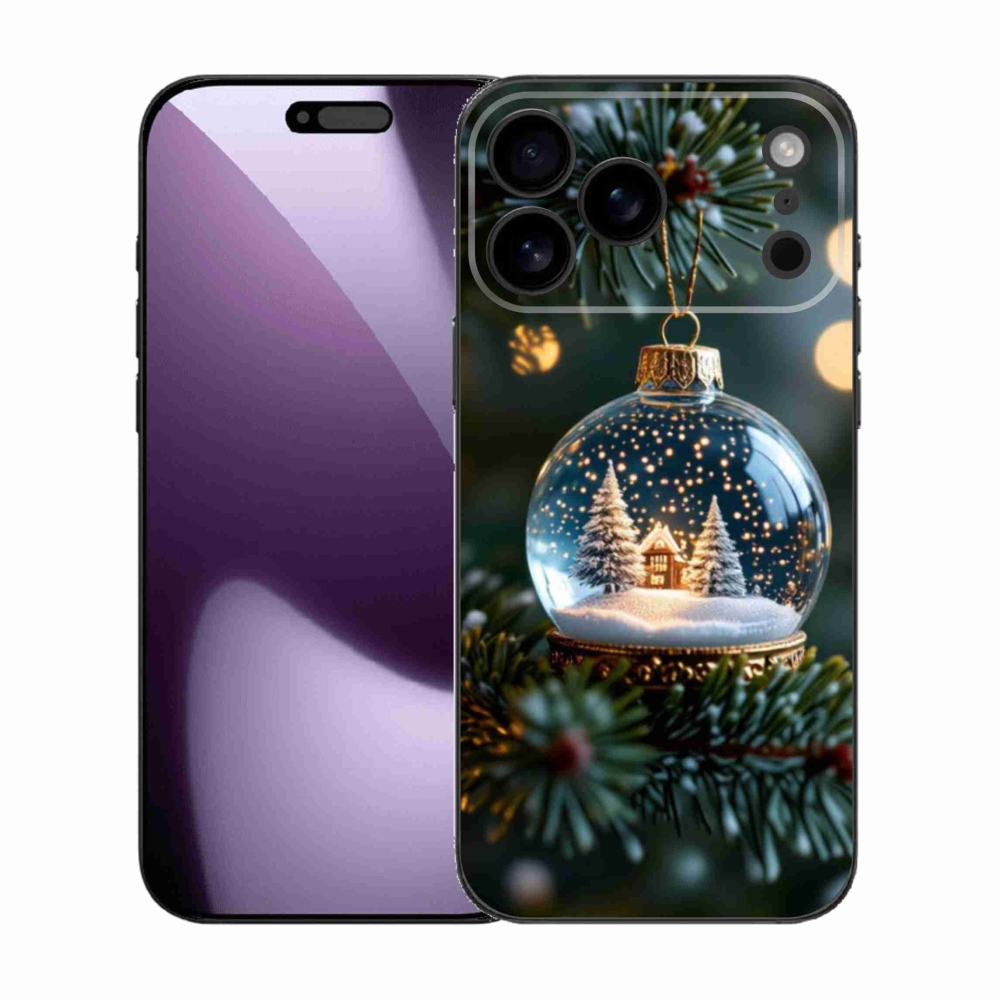 Gélový kryt mmCase na iPhone 17 Pro Max - vianočné gule 2
