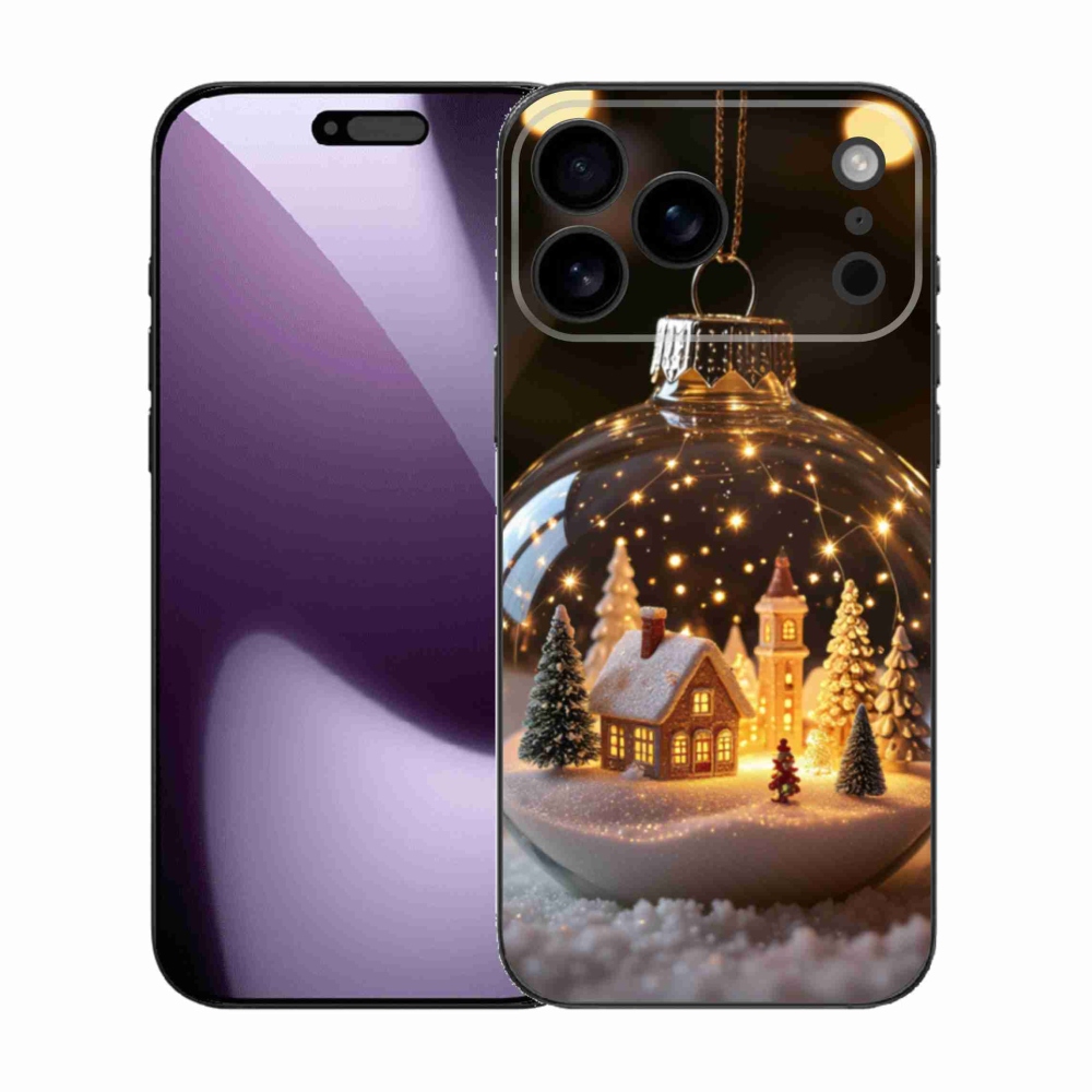 Gélový kryt mmCase na iPhone 17 Pro Max - vianočné gule 3