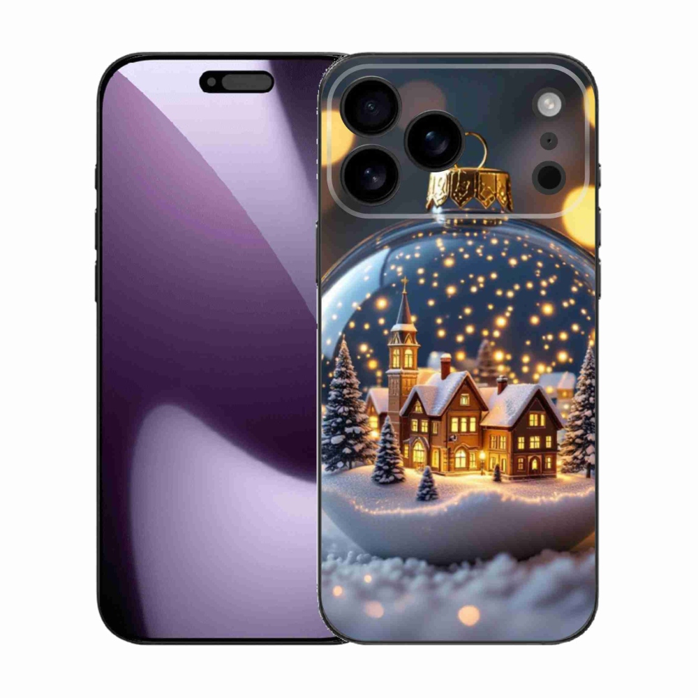 Gélový kryt mmCase na iPhone 17 Pro Max - vianočné gule 4
