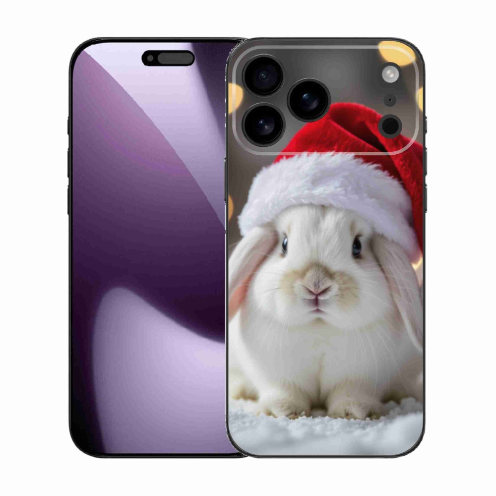 Gélový kryt mmCase na iPhone 17 Pro Max - vianočný králik