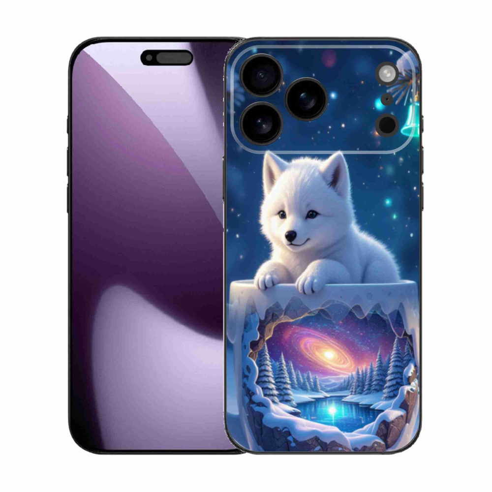 Gélový kryt mmCase na iPhone 17 Pro Max - vianočné šteňa
