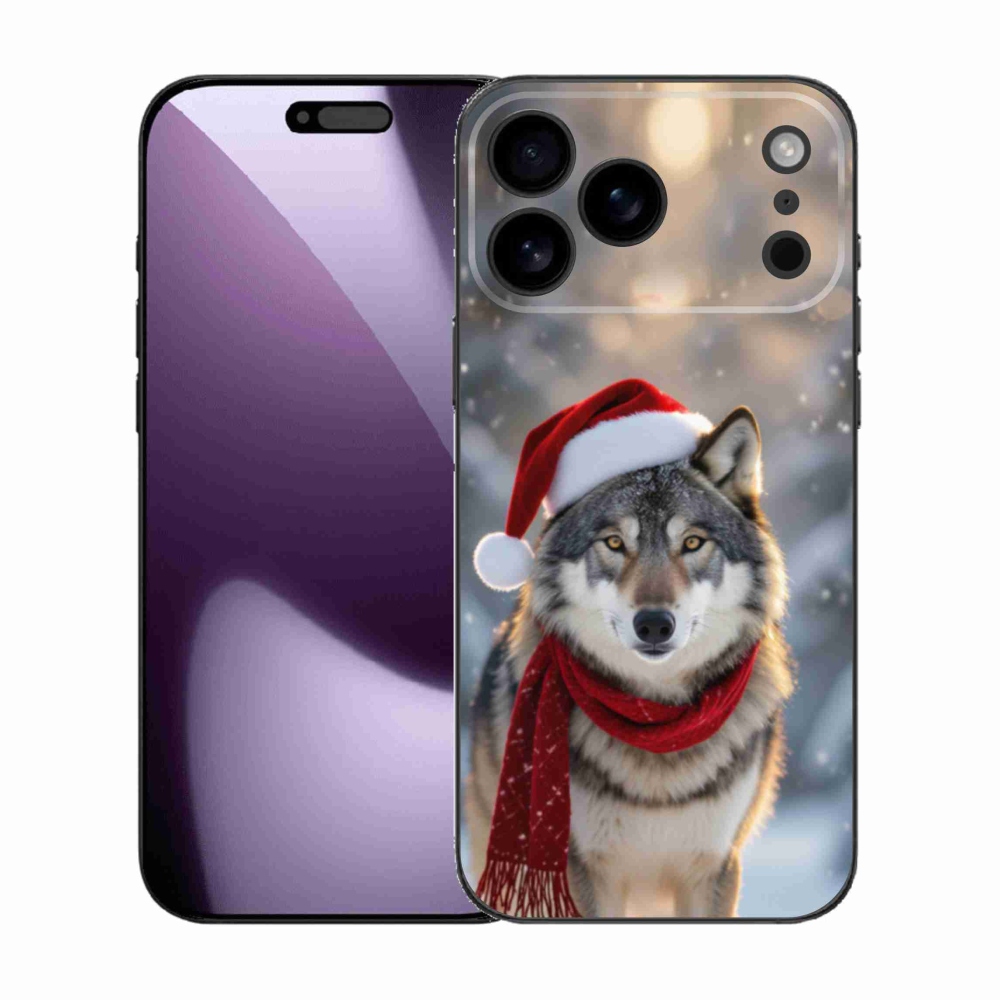 Gélový kryt mmCase na iPhone 17 Pro Max - vianočný vlk