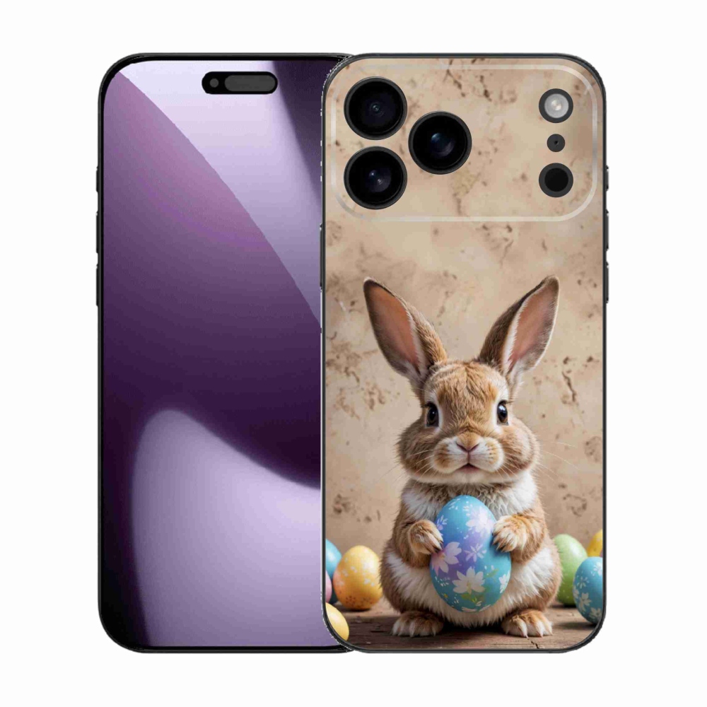 Gélový kryt mmCase na iPhone 17 Pro Max - veľkonočný zajačik