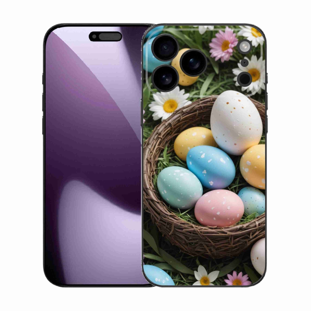 Gélový kryt mmCase na iPhone 17 Pro Max - veľkonočné vajíčka 2