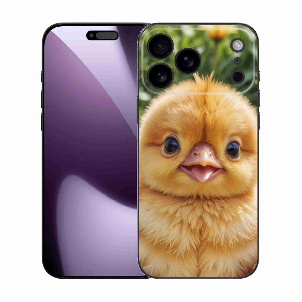 Gélový kryt mmCase na iPhone 17 Pro Max - veselé kuriatko