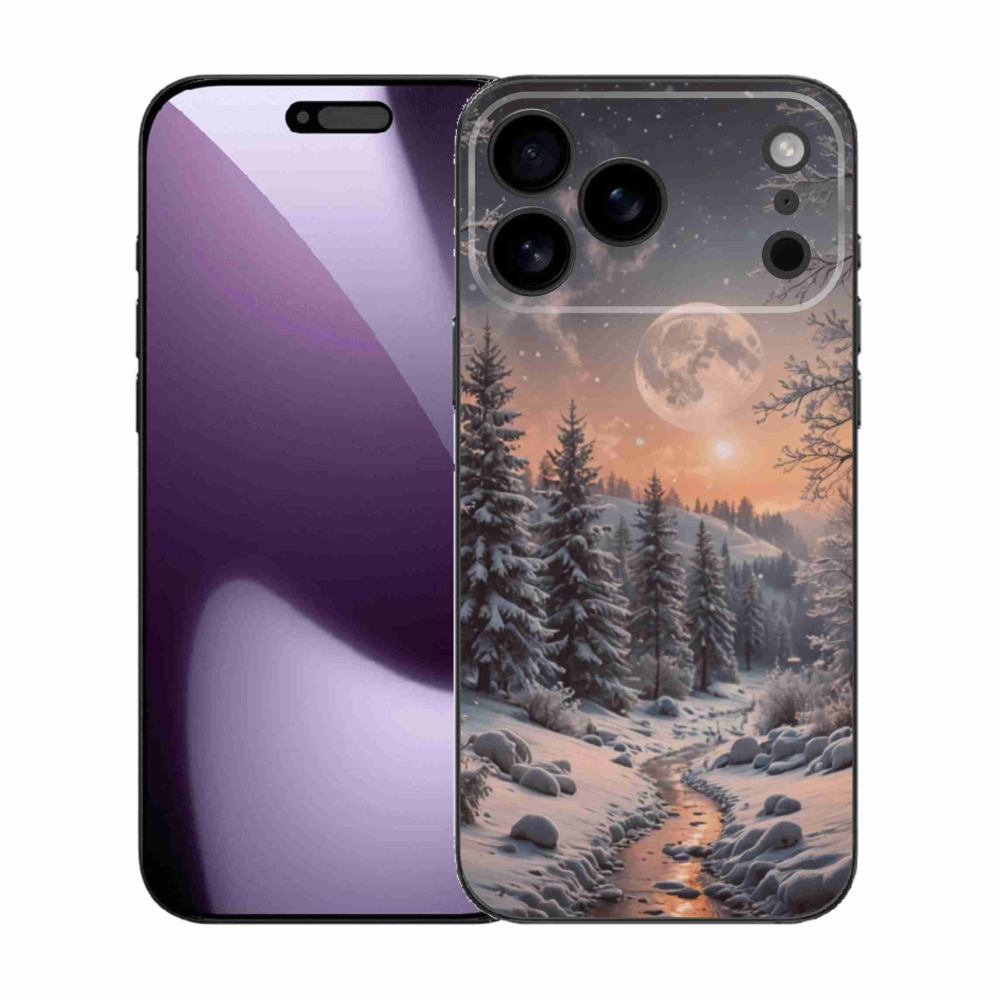Gélový kryt mmCase na iPhone 17 Pro Max - zimná krajina 2