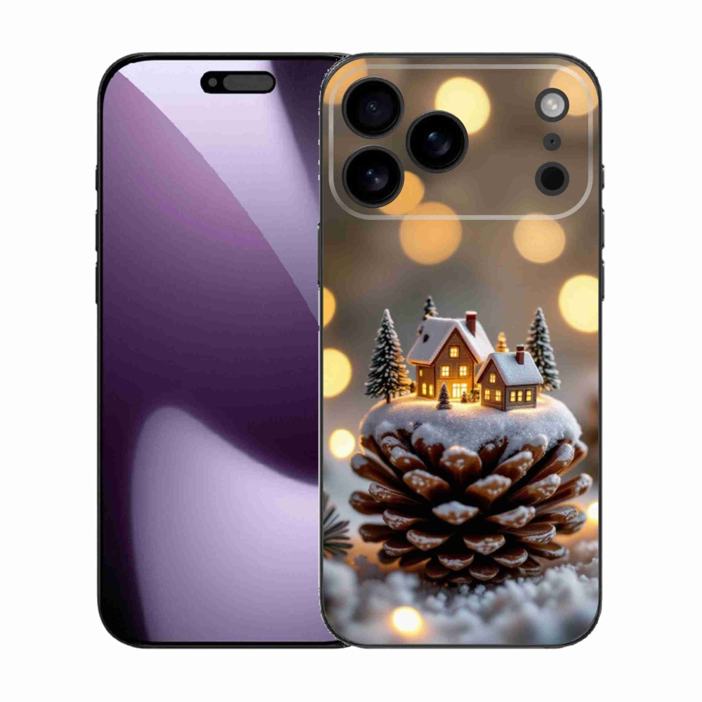 Gélový kryt mmCase na iPhone 17 Pro Max - zimná dedinka