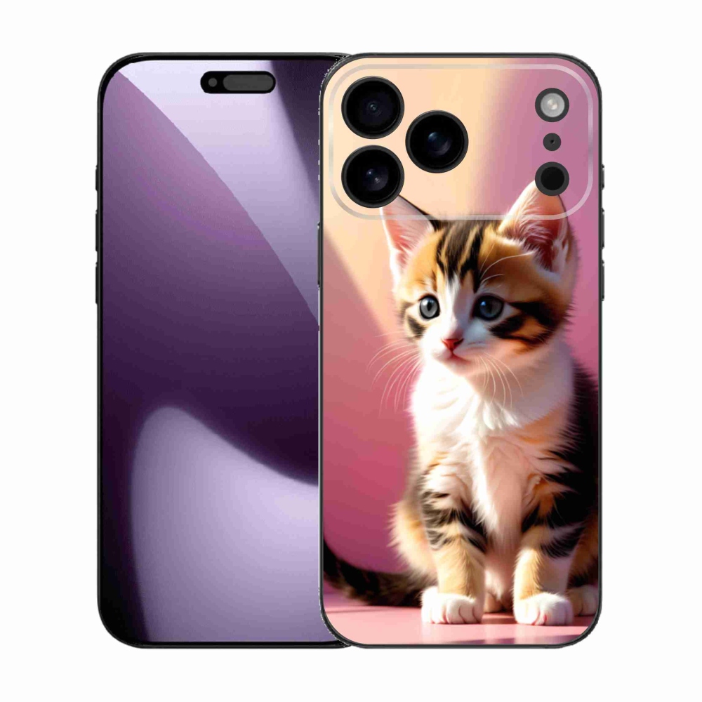 Gélový kryt mmCase na iPhone 17 Pro Max - zvedavé mačiatko 2