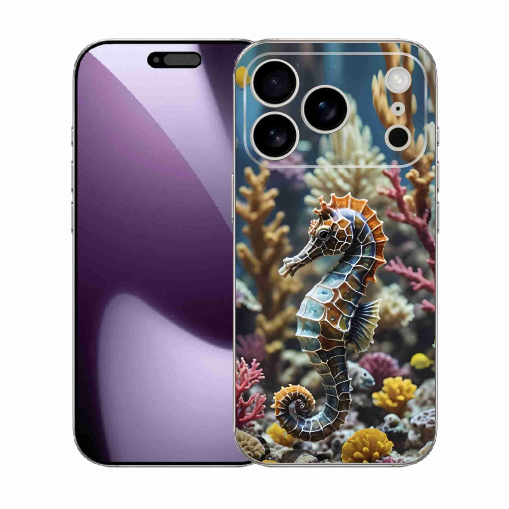 Gélový kryt mmCase na iPhone 17 Pro - morský koník 2