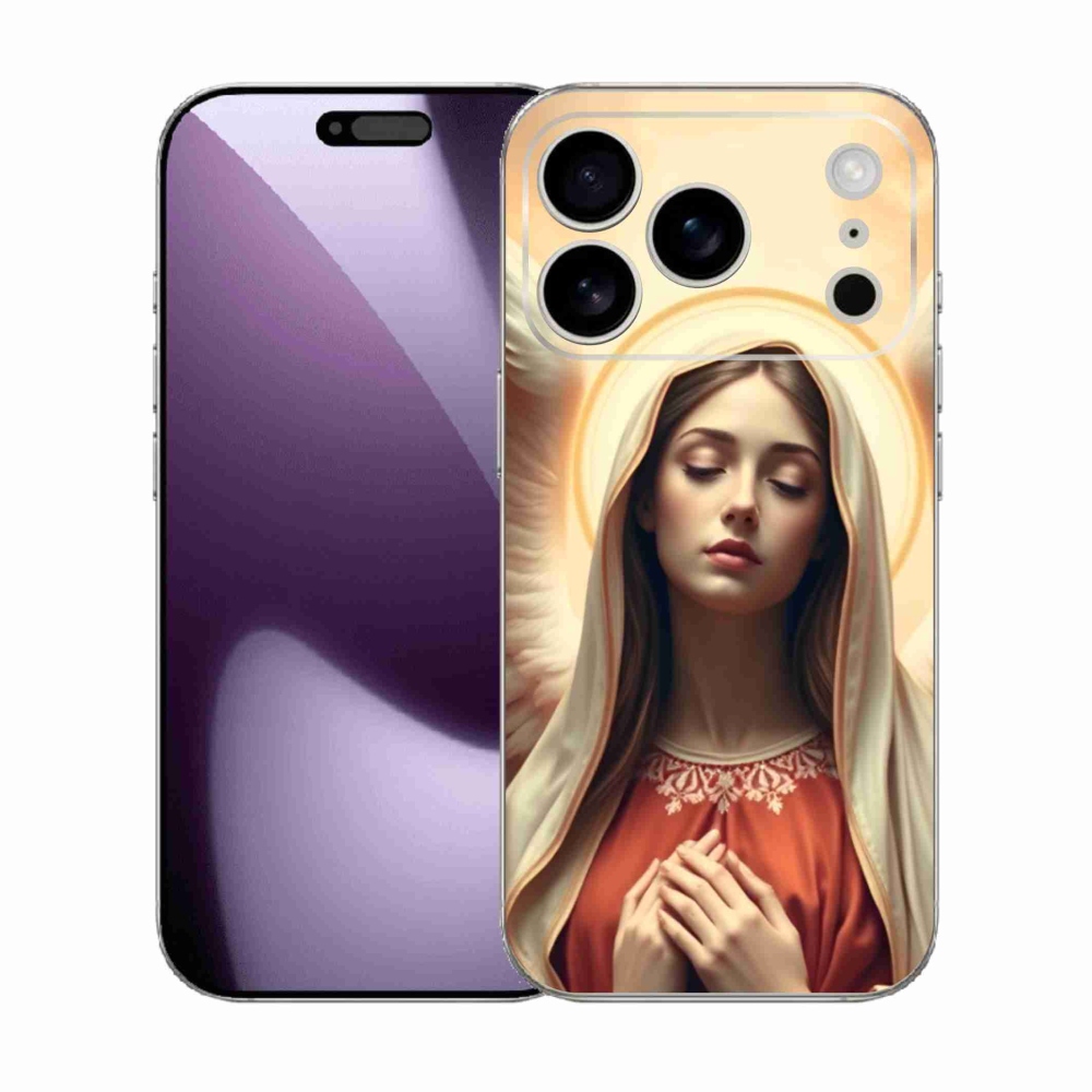 Gélový kryt mmCase na iPhone 17 Pro - náboženský motív