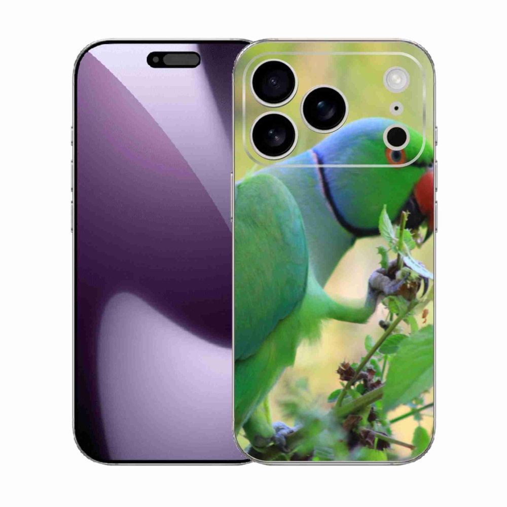 Gélový kryt mmCase na iPhone 17 Pro - papagáj alexandr