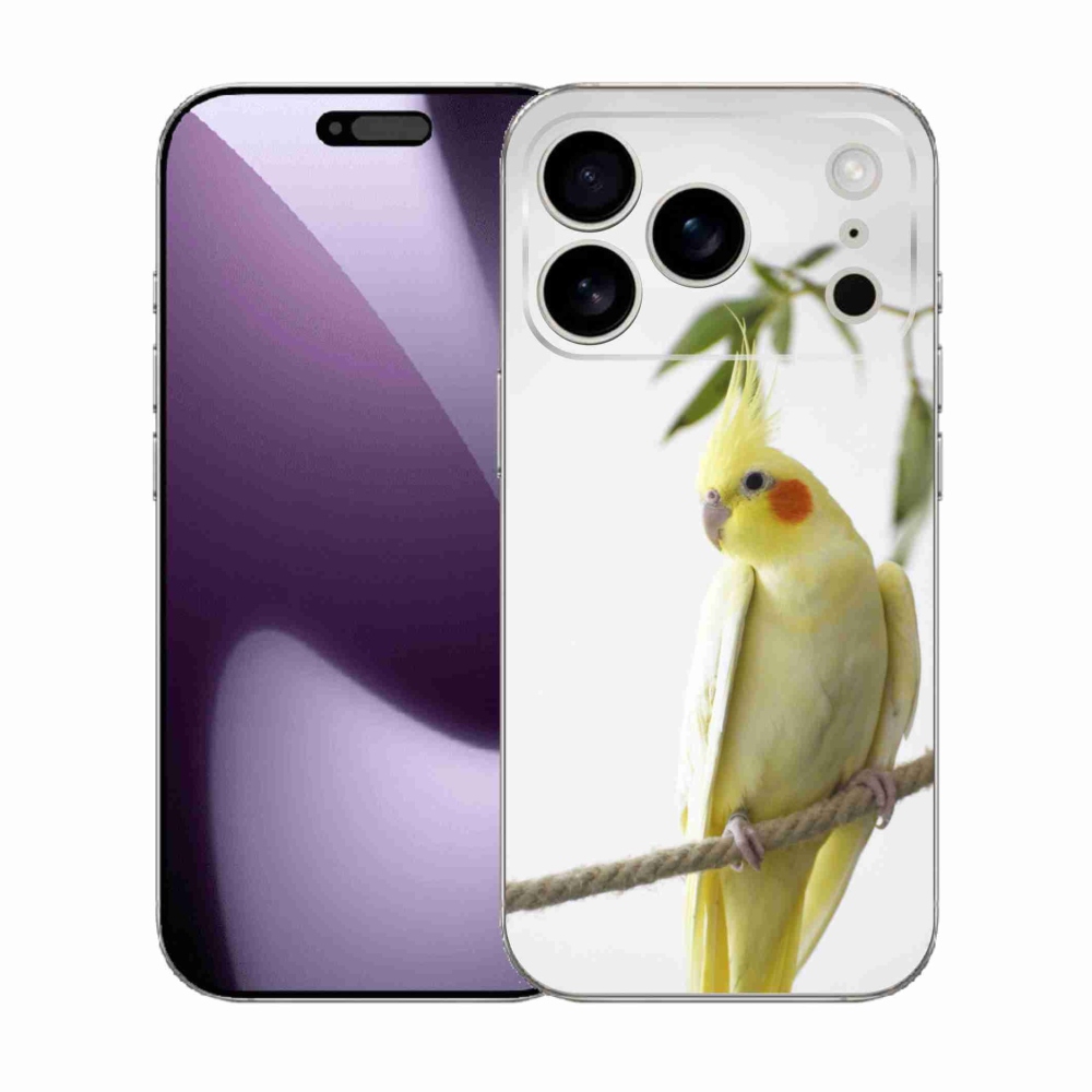 Gélový kryt mmCase na iPhone 17 Pro - papagáj korela chocholatá