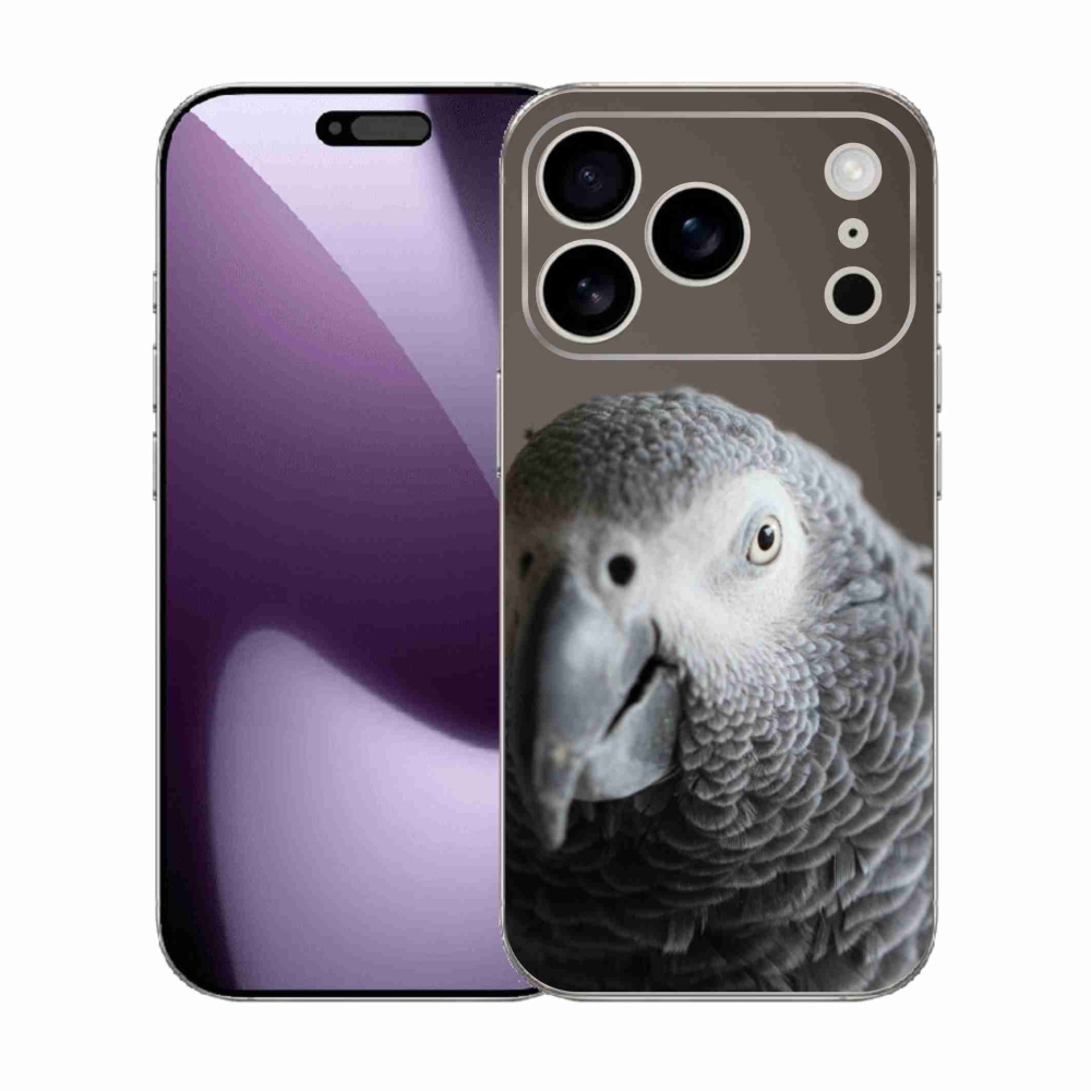 Gélový kryt mmCase na iPhone 17 Pro - papagáj žako 2