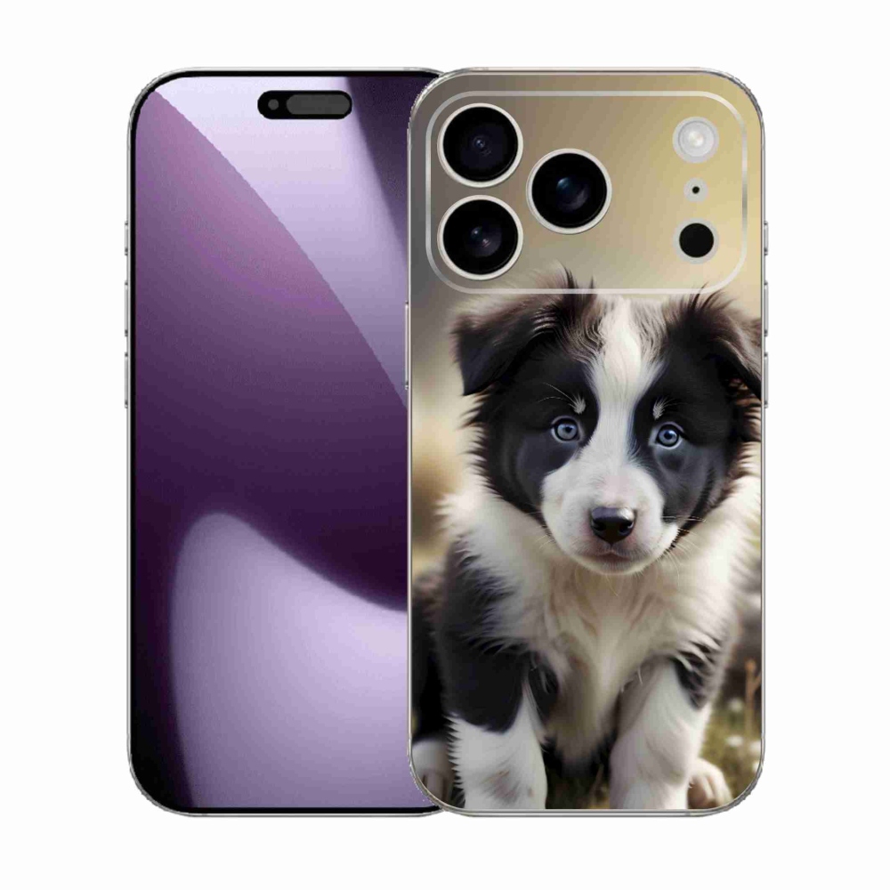 Gélový kryt mmCase na iPhone 17 Pro - roztomilá border kólia